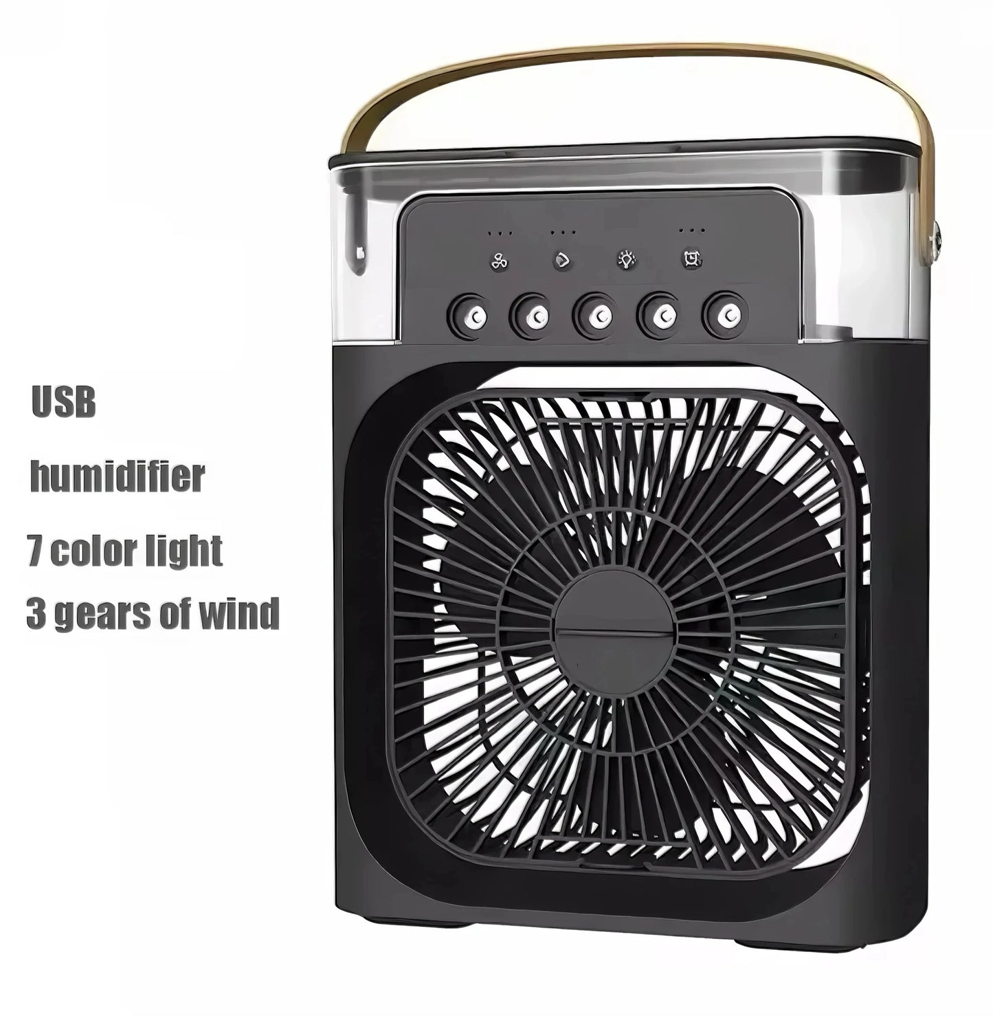 Portable 3-in-1 Air Cooler - Humidifier, LED & Timer