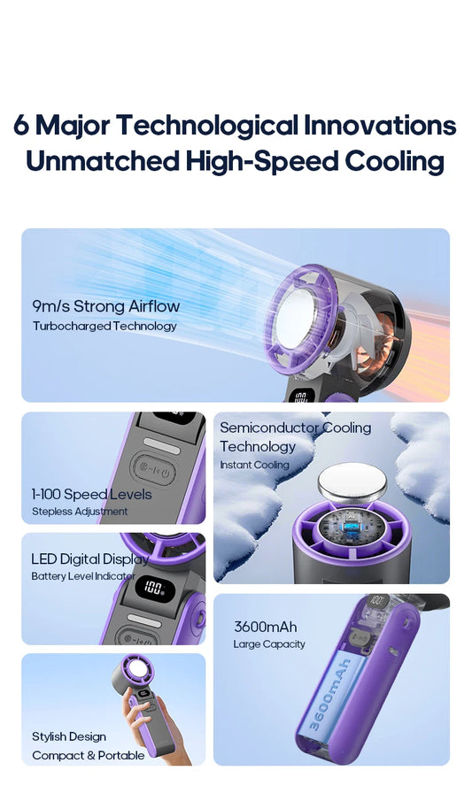 Portable Foldable Fan with – Mini Handheld