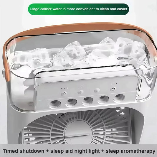 Portable 3-in-1 Air Cooler - Humidifier, LED & Timer